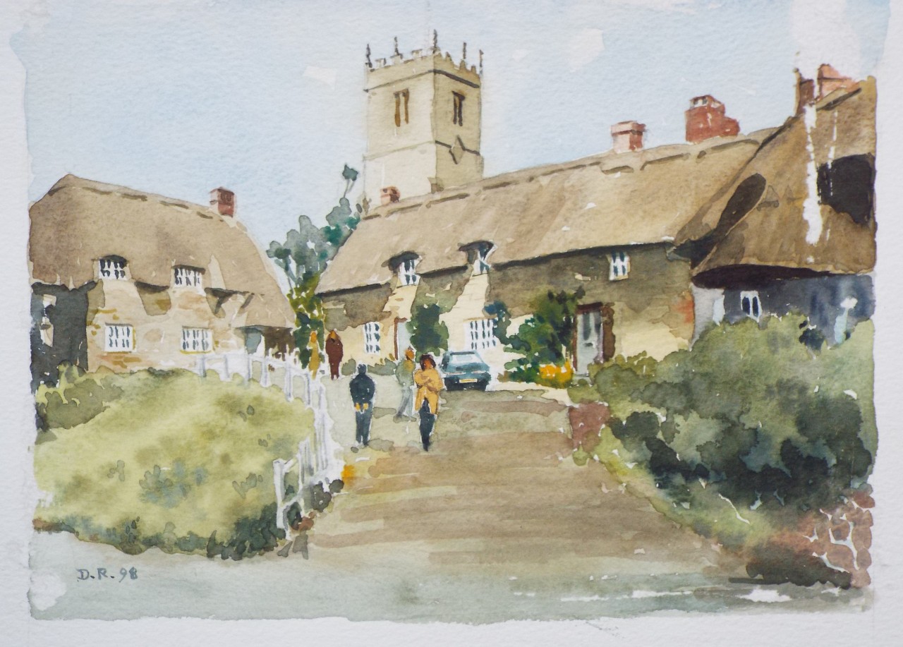 Watercolour - Godshill, Isle of Wight