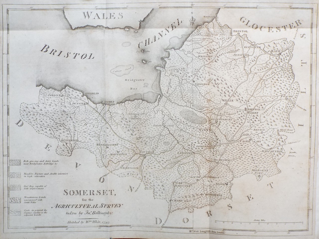 Map of Somerset