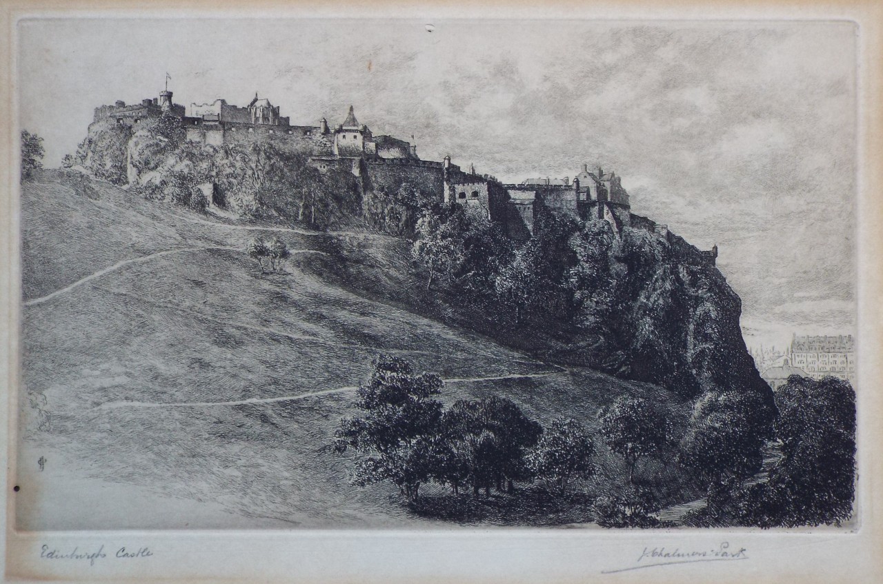 Etching - Edinburgh Castle - Chalmers-Park
