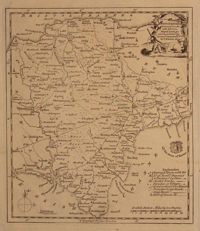 Map of Devon - Kitchin