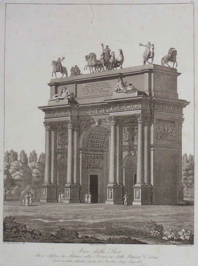 Aquatint - Arco Della Pace - Raineri