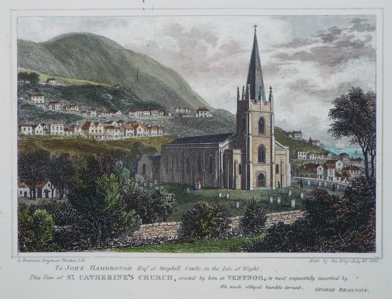 Print - St. Catherine's Church, Ventnor - Brannon