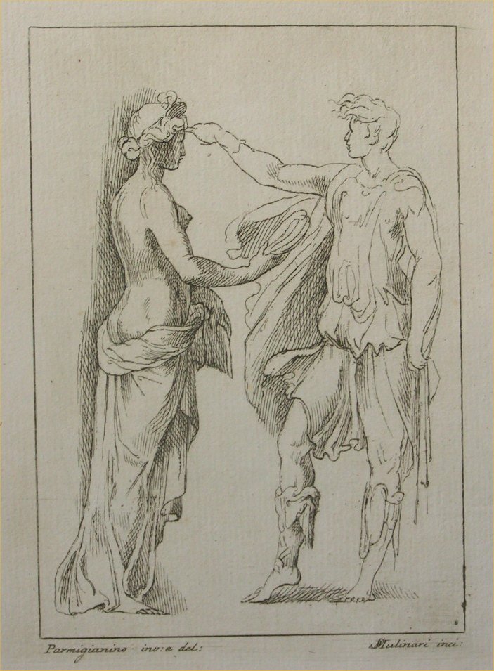 Etching - (Venus and man?) - Mulinari