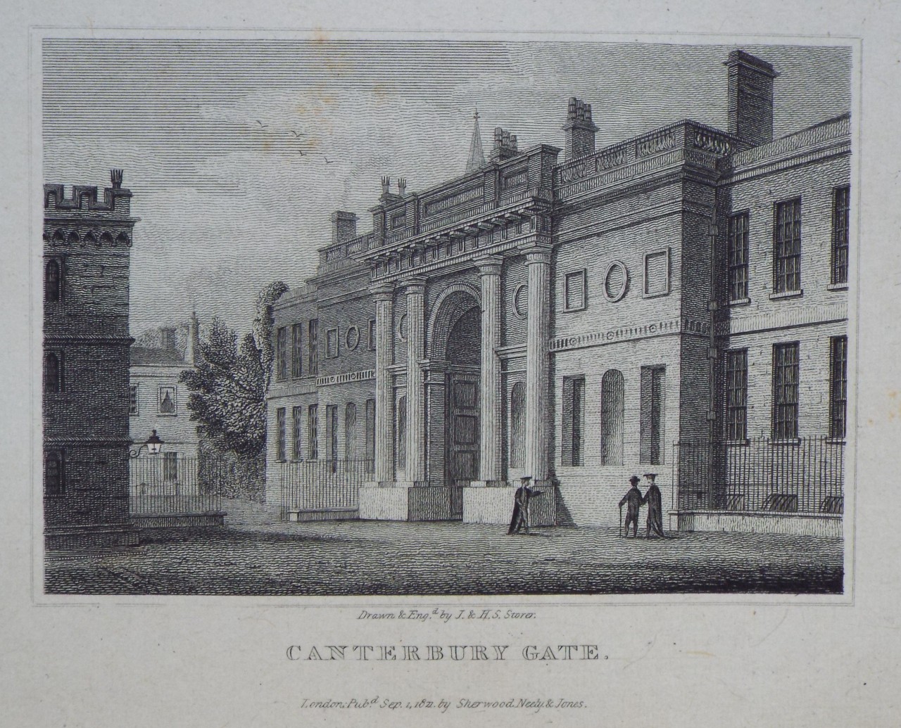 Print - Canterbury Gate. - Storer