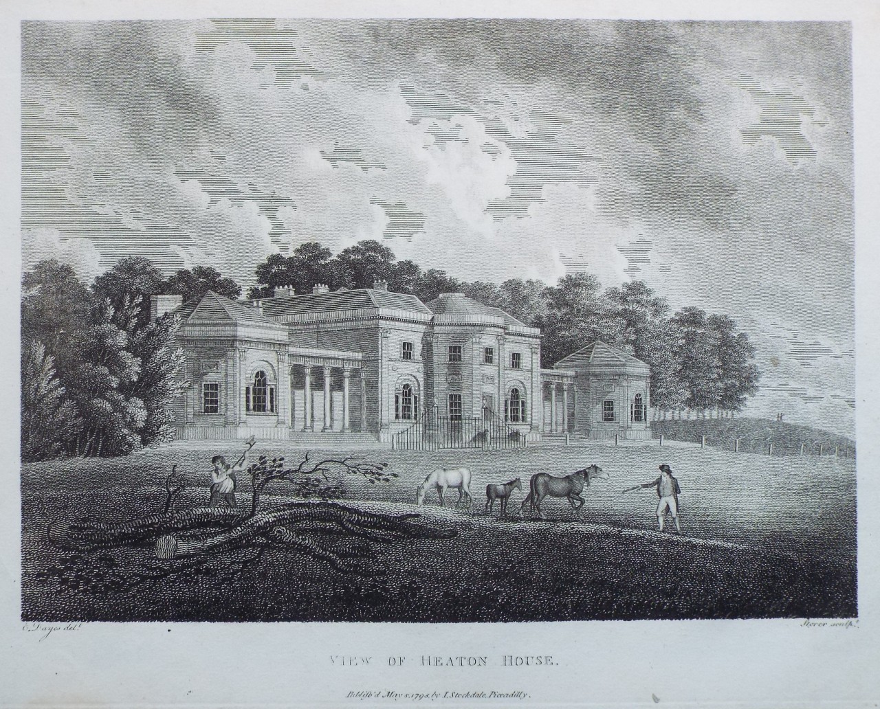 Print - View of Heaton House. - 