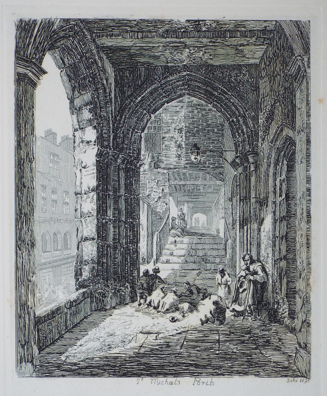 Etching - St. Michael's Porch - Wilkinson