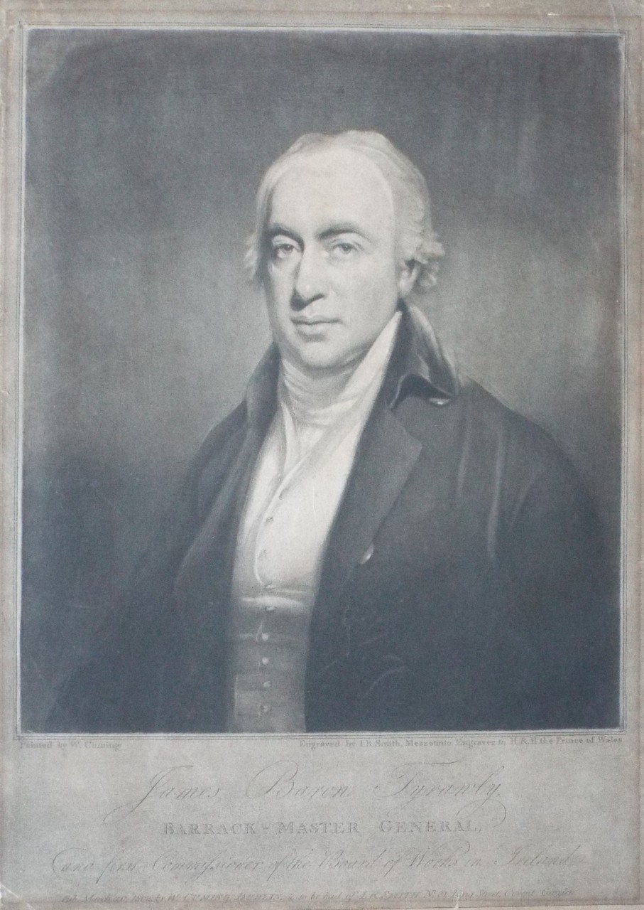 Mezzotint - James Baron Tyrawly, Barrack-Master General, and first Commissioner of the Board of Works in Ireland. - Smith