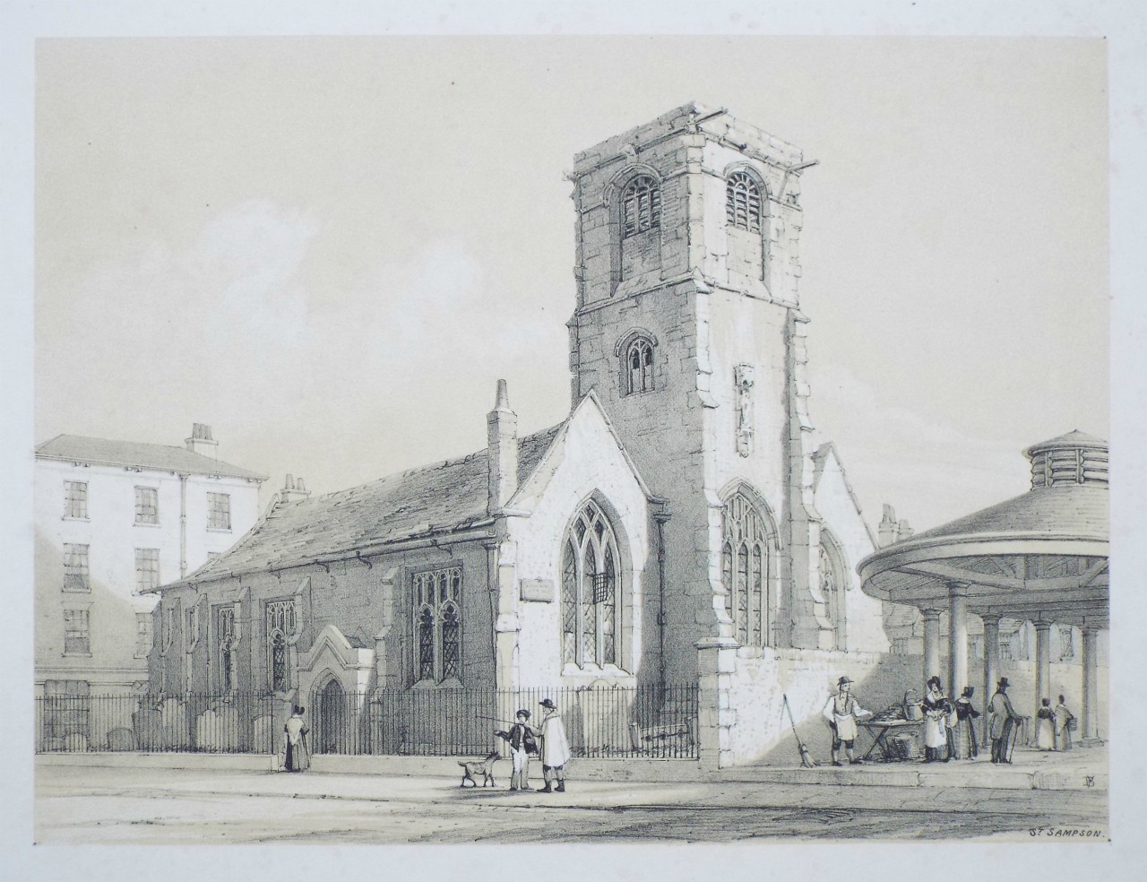 Lithograph - St. Sampson. - Monkhouse
