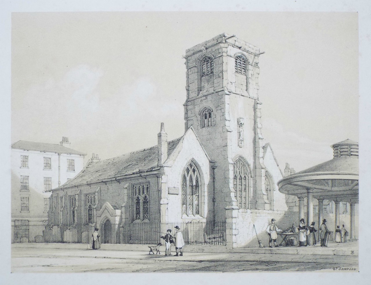 Lithograph - St. Sampson. - Monkhouse