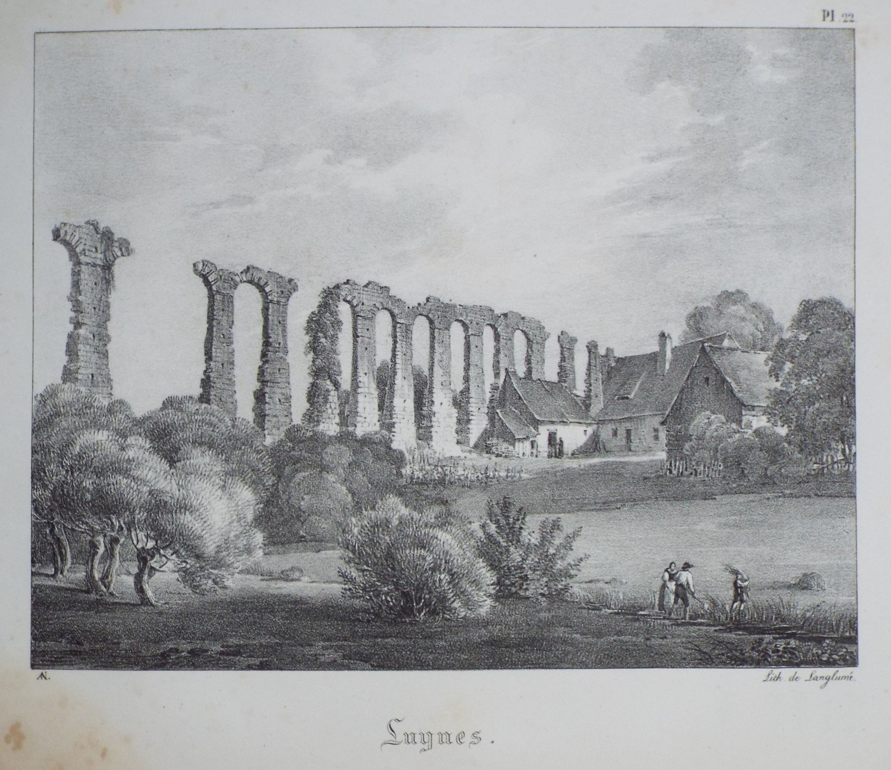 Lithograph - Luynes.