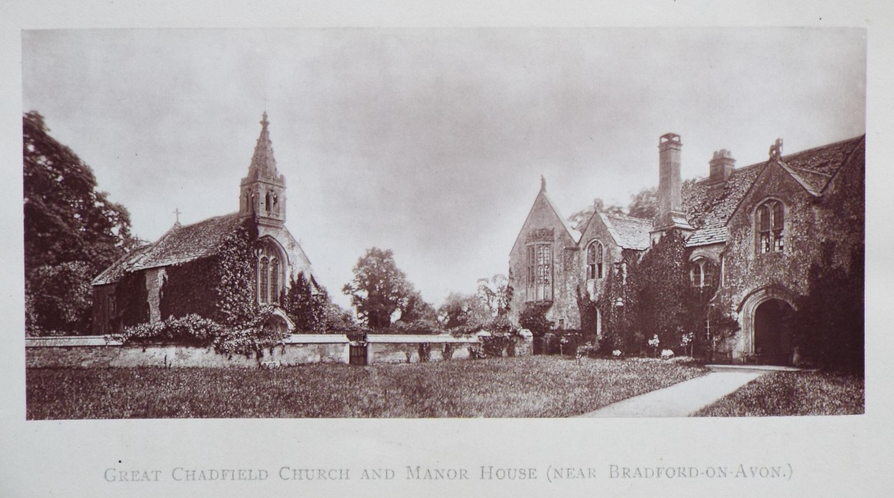 Photorraph - Great Chadfield Church and Manor House (Near Bradford-on-Avon.)