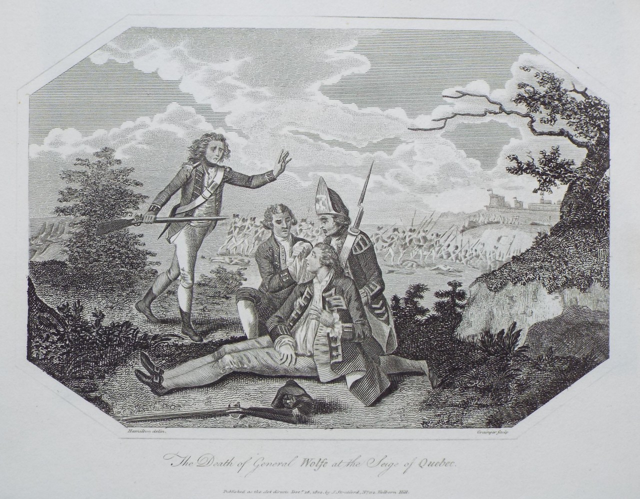 Print - The Death of General Wolfe at the Siege of Quebec. - 
