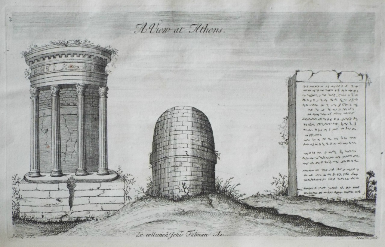 Print - A View at Athens. - Harris