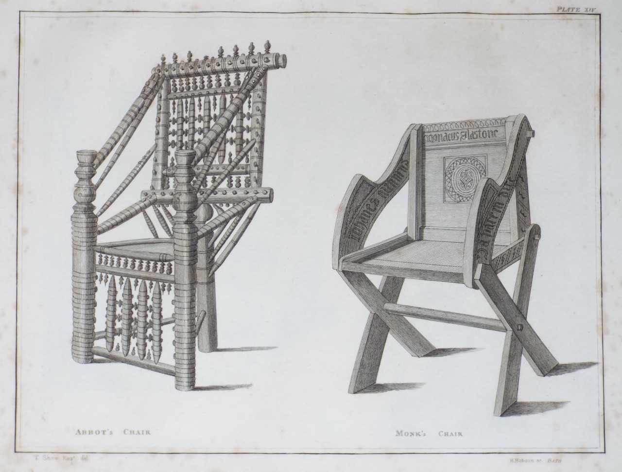 Print - Abbot's Chair Monk's Chair - Hobson