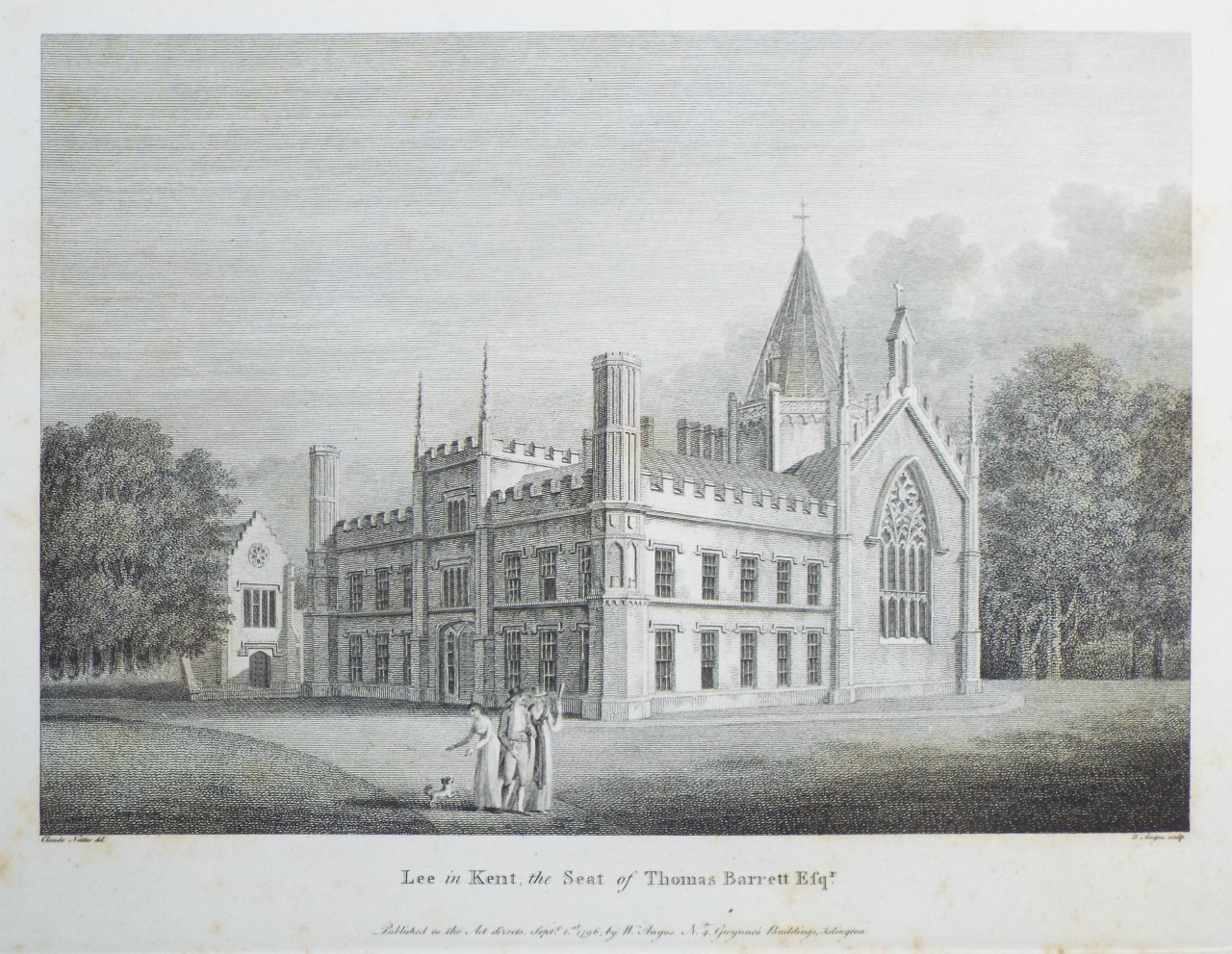 Print - Lee in Kent, the Seat of Thomas Barrett Esqr. - Angus