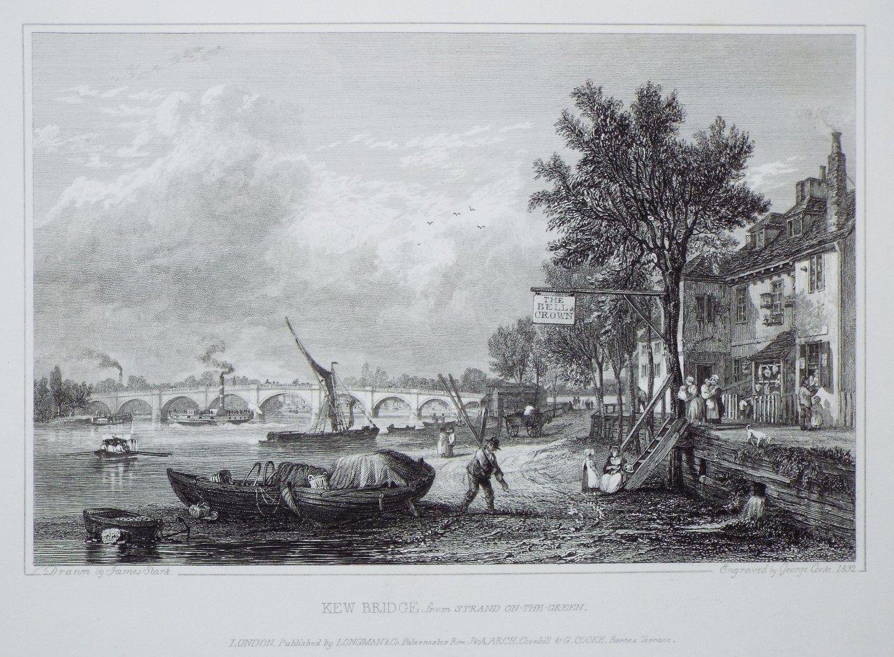Print - Kew Bridge. from Stand on-the-Green. - Cooke