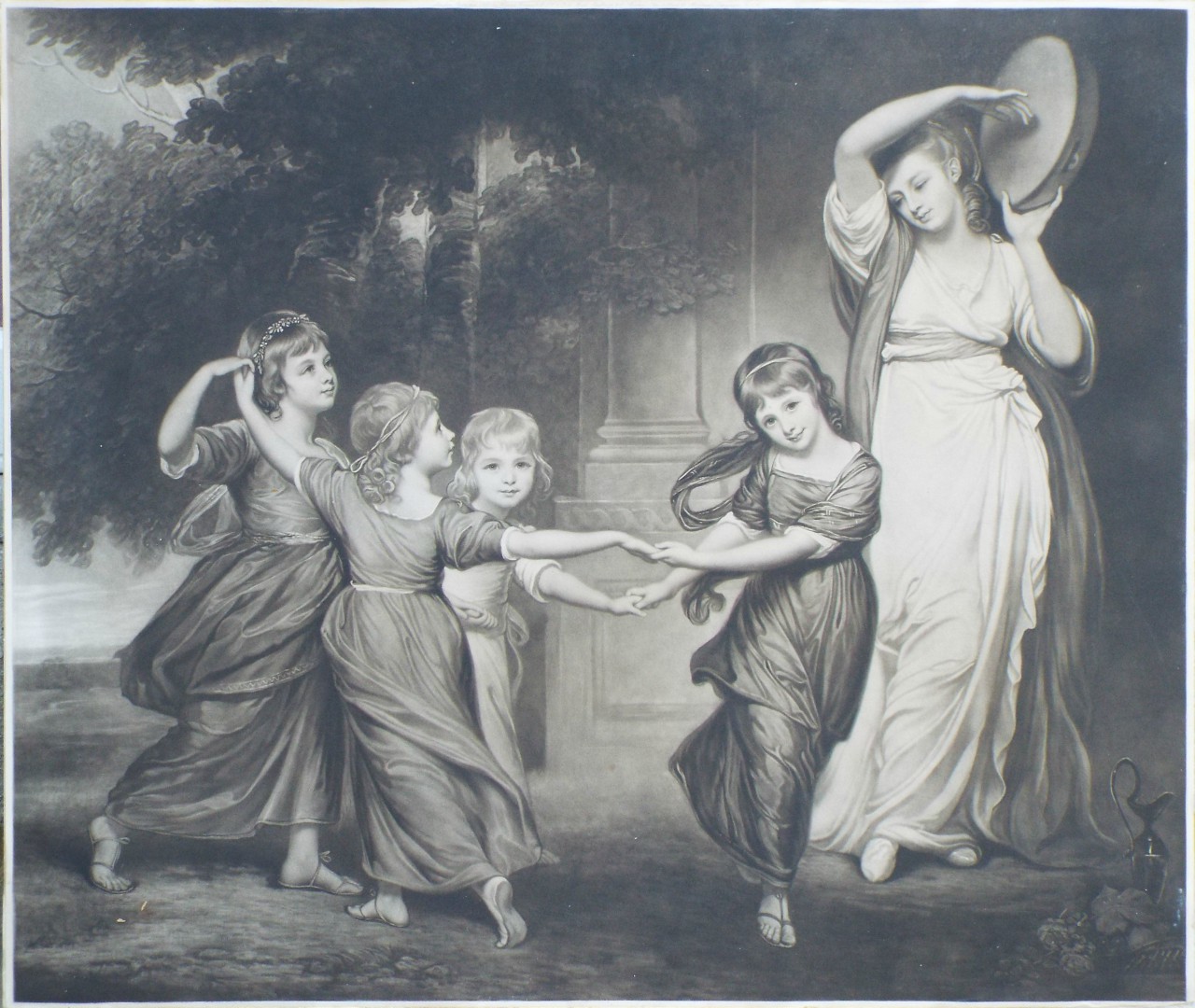 Mezzotint - Children of Earl Gower. - Smith