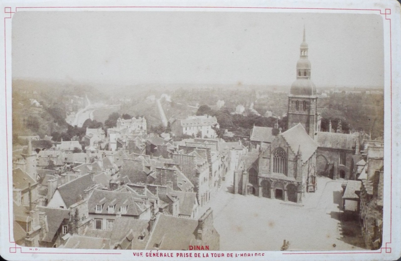 Photograph - Dinan Vue Generale pris de la Tour d'Horloge