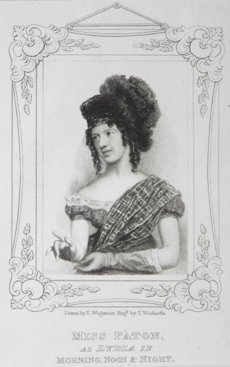 Stipple - Miss Paton, as Lydia in Morning, Noon & Night. - Woolnoth