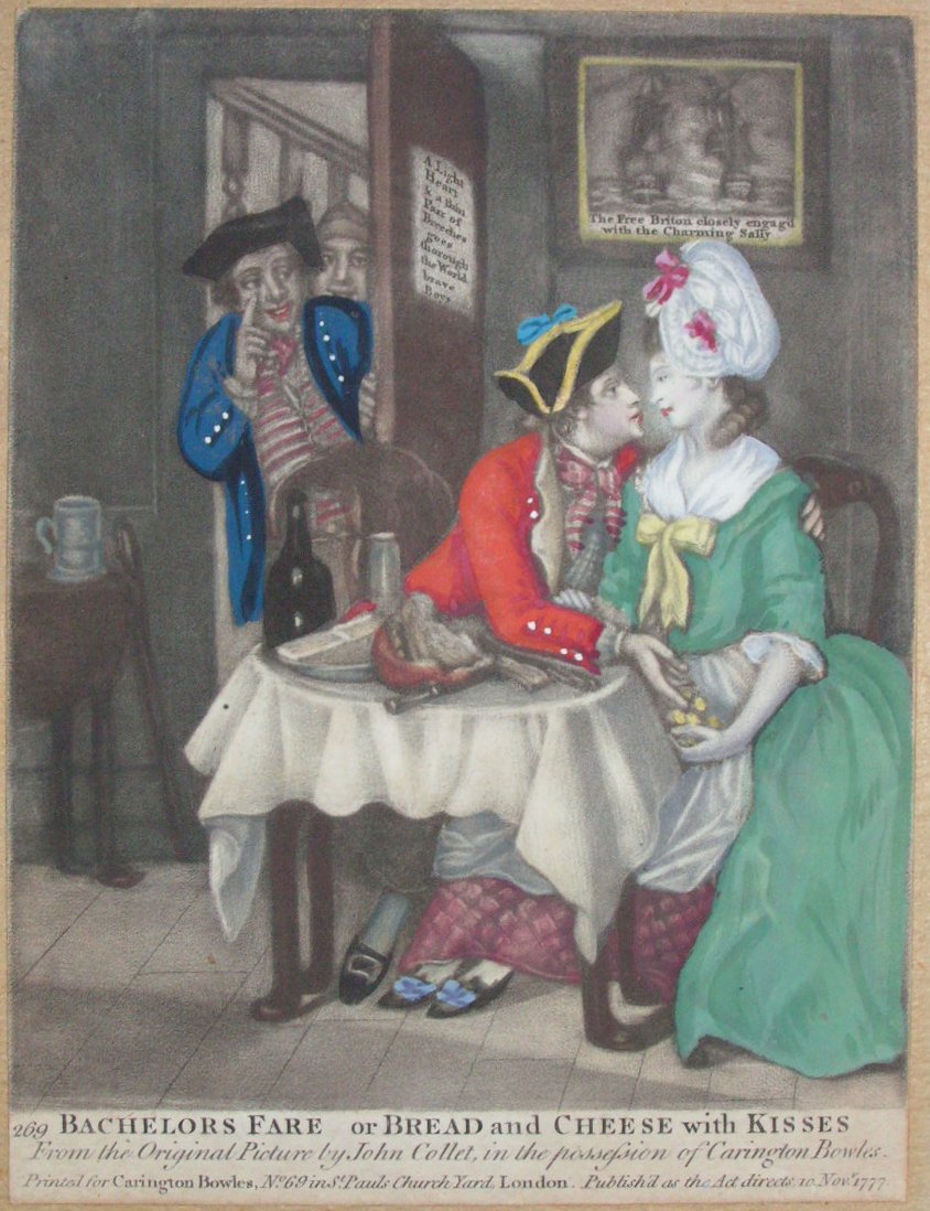 Mezzotint - Bachelors Fare or Bread and Cheese with Kisses 269