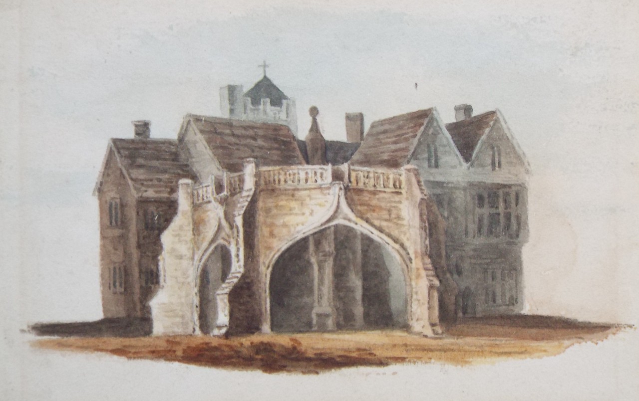 Watercolour - Ancient Market Cross, Salisbury.