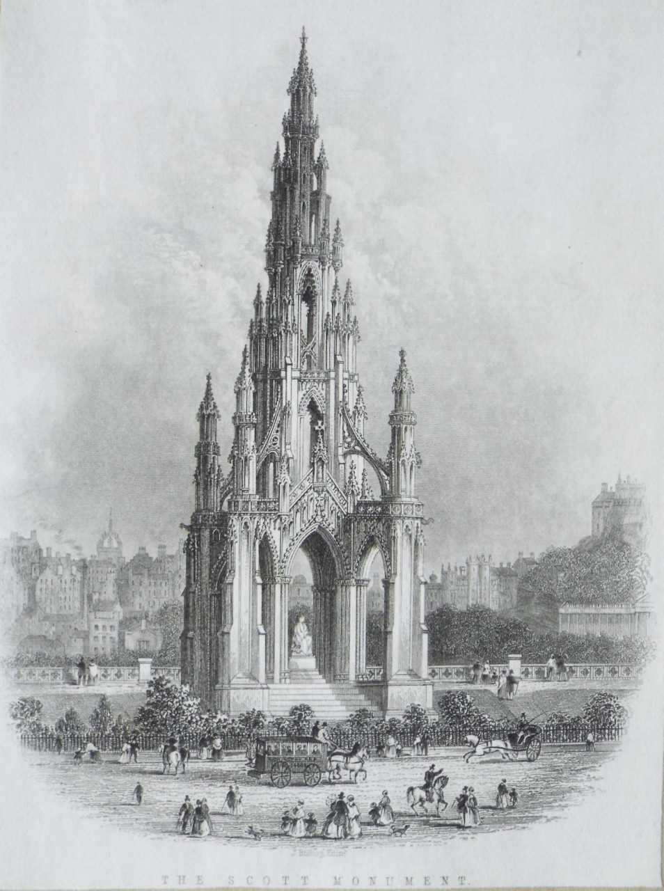 Steel Vignette - The Scott Monument.