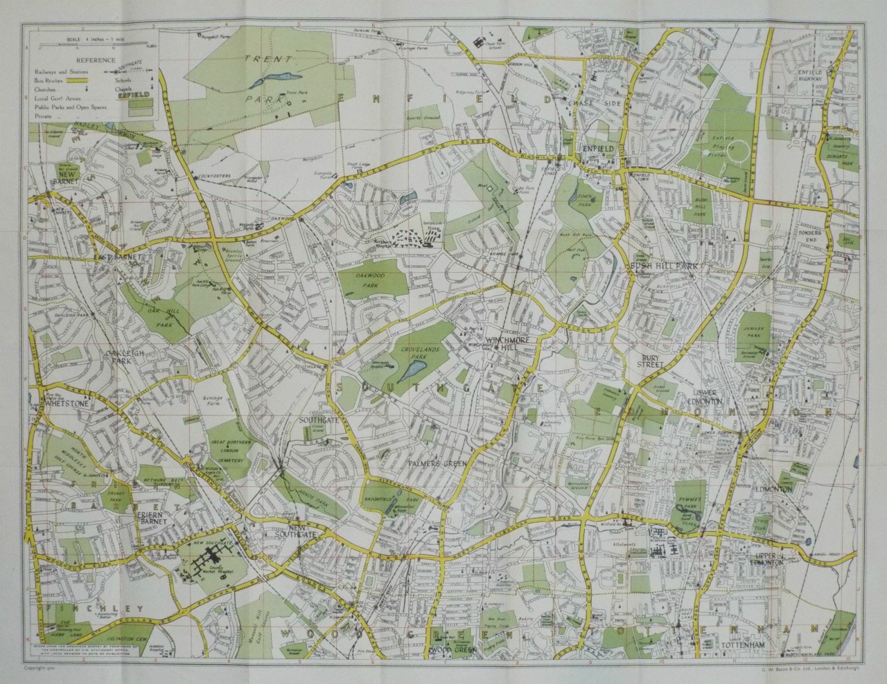 Map of Palmers Green - Southgate