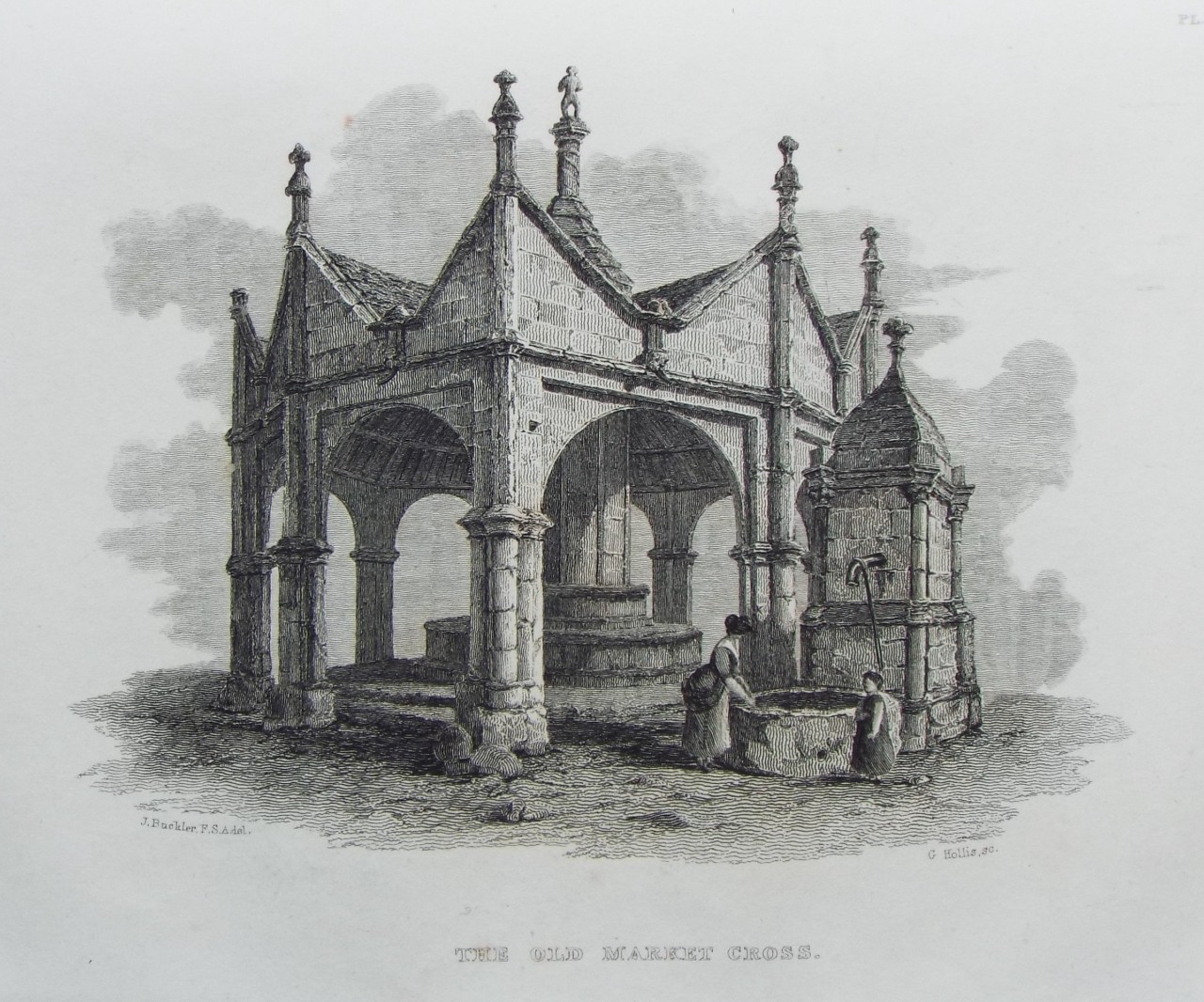 Print - The Old Market Cross. - Hollis