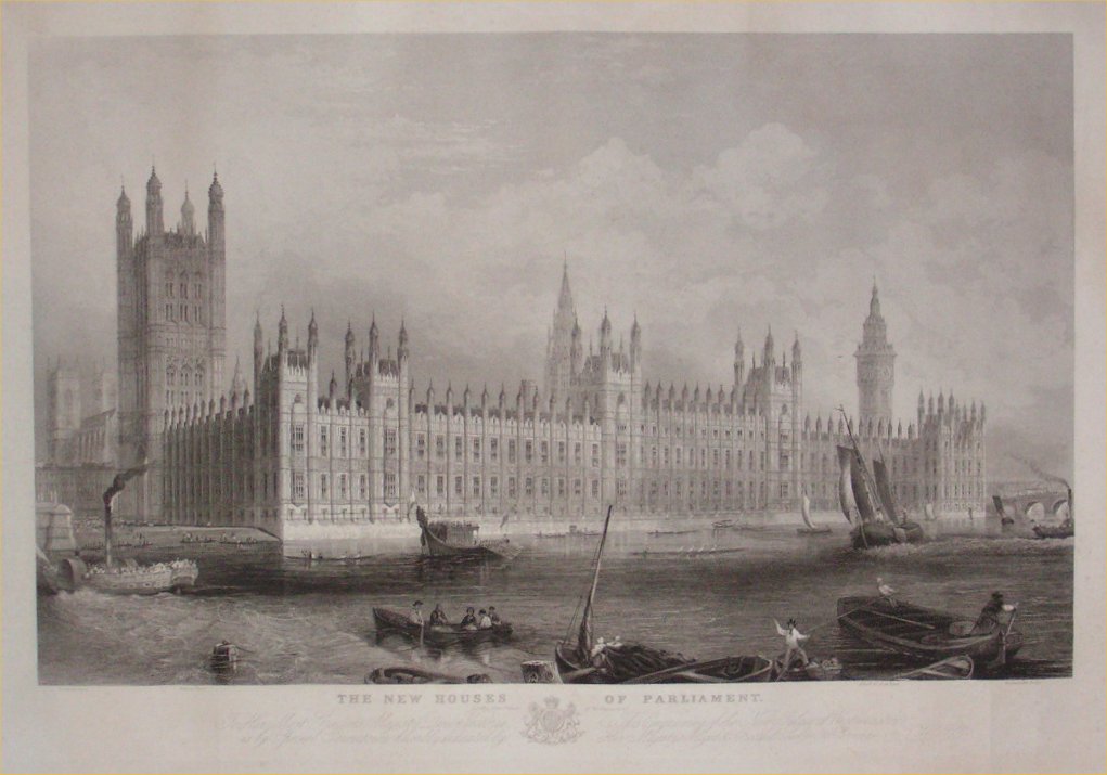Print - The New Houses of Parliament - Ellis