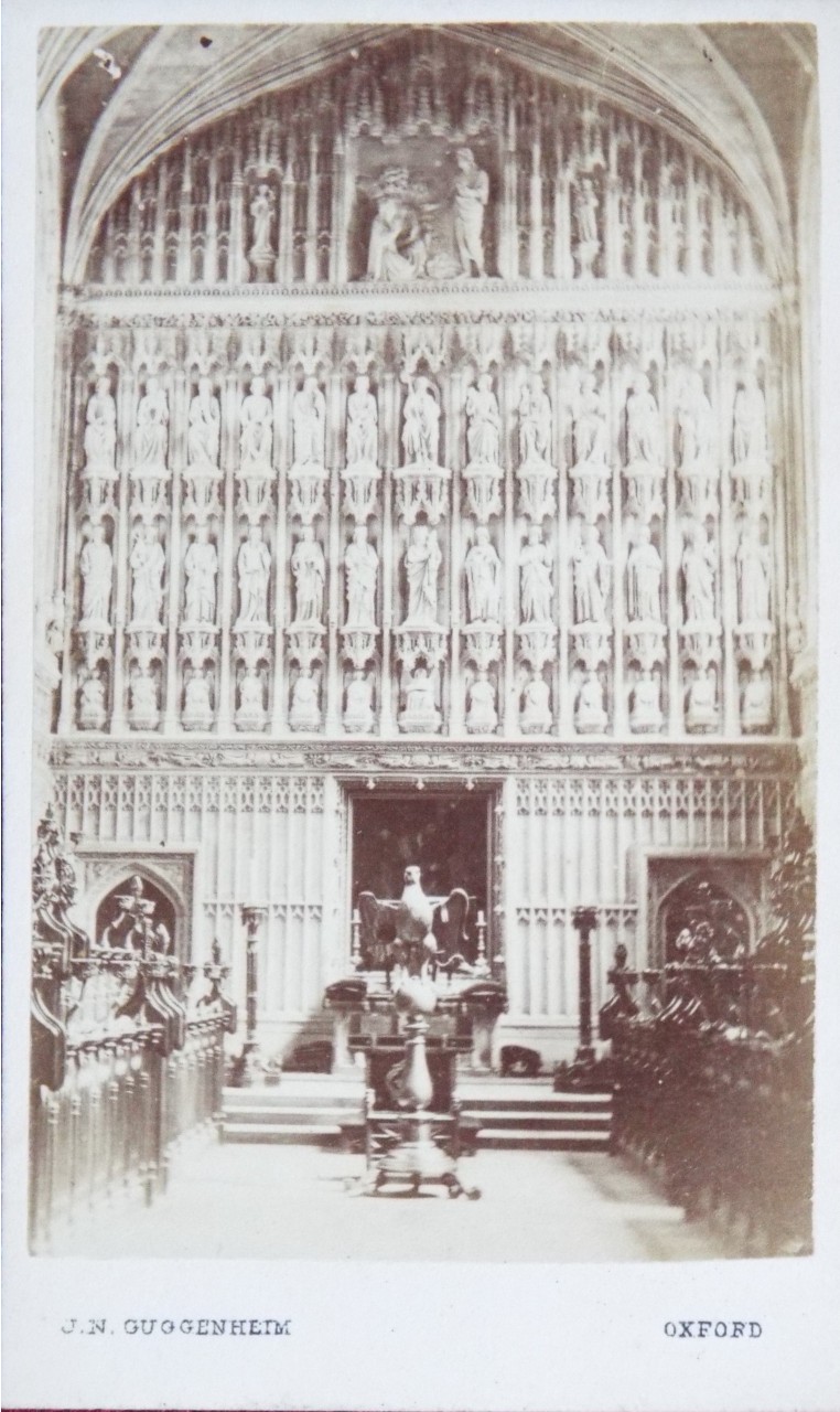 Photograph - Magdalen College, Oxford. Chapel Interior.