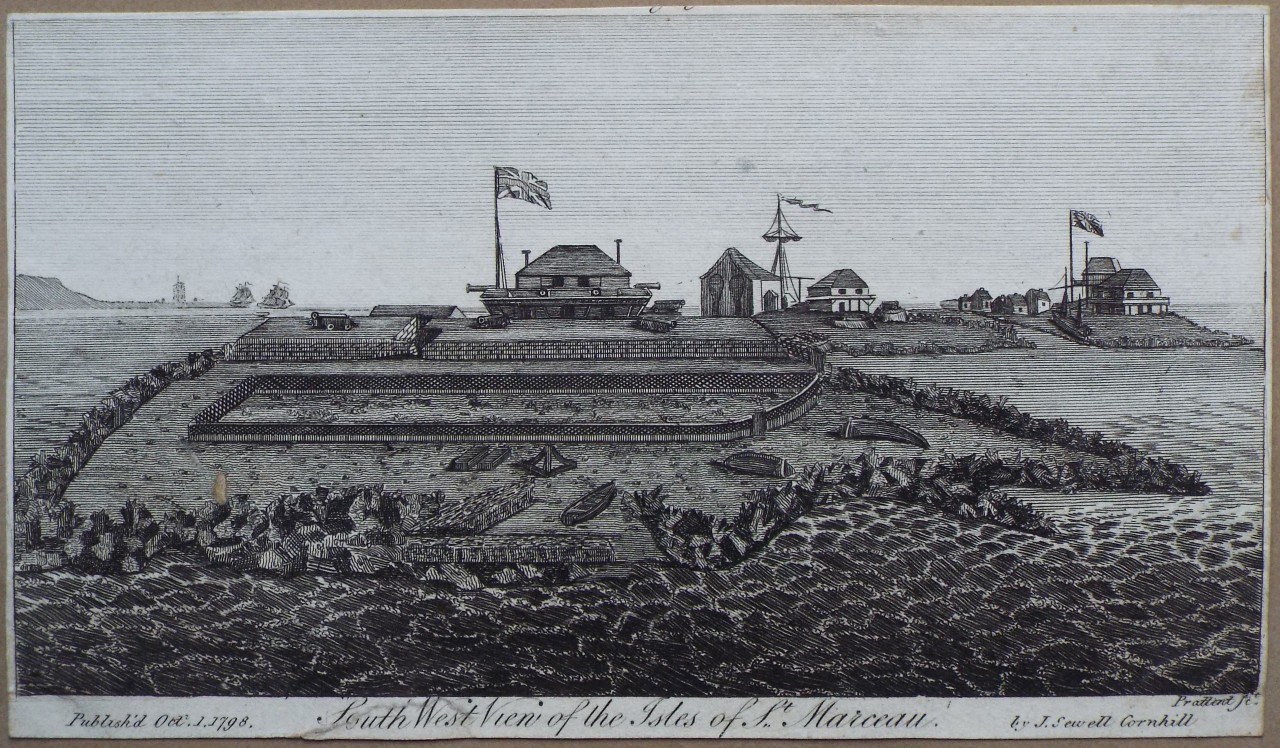 Print - South West View of the Isles of St. Marceau.