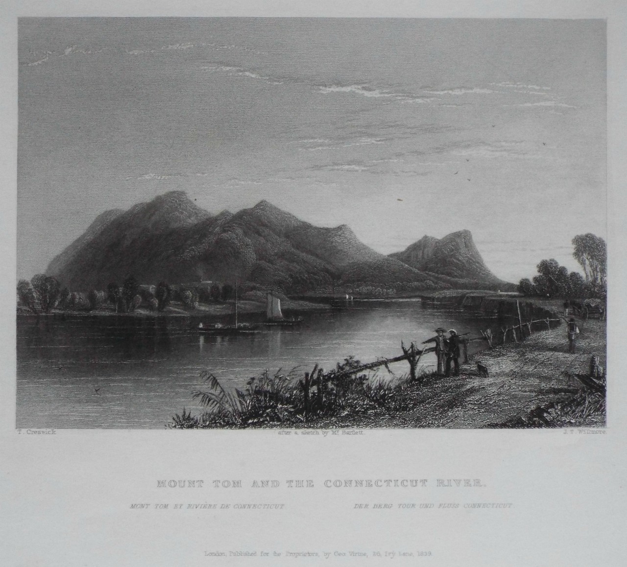 Print - Mount Tom and the Connecticut River. - Willmore