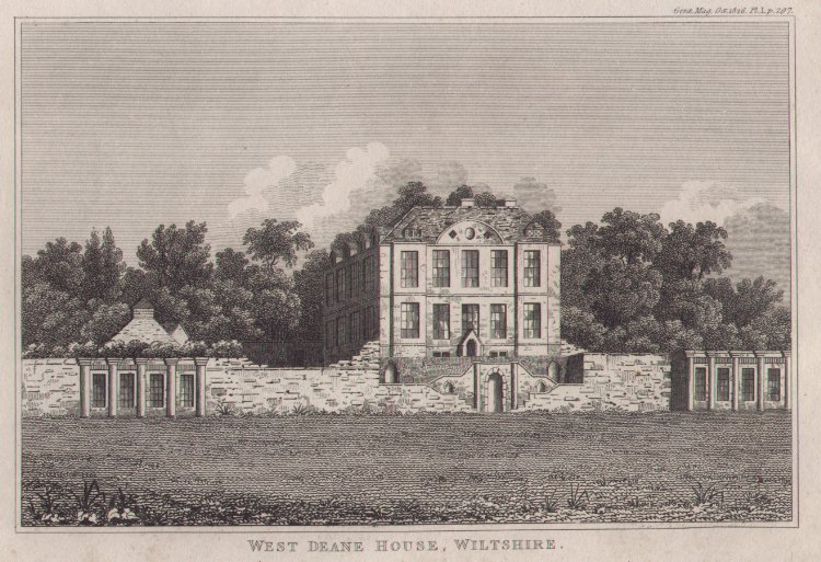 Print - West Dean House, Wiltshire.