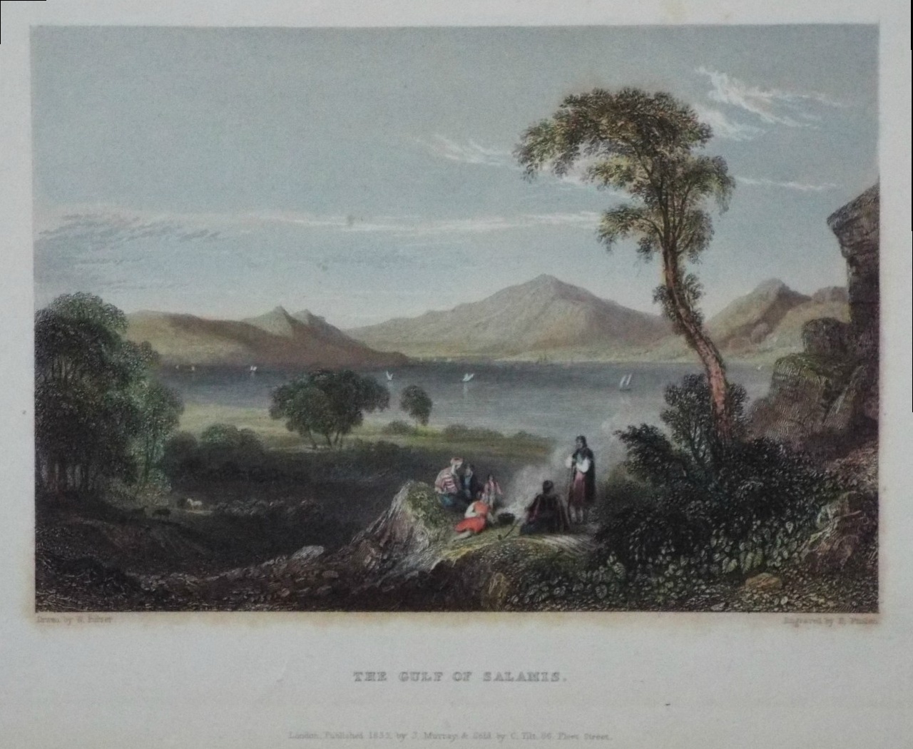 Print - The Gulf of Salamis. - Finden