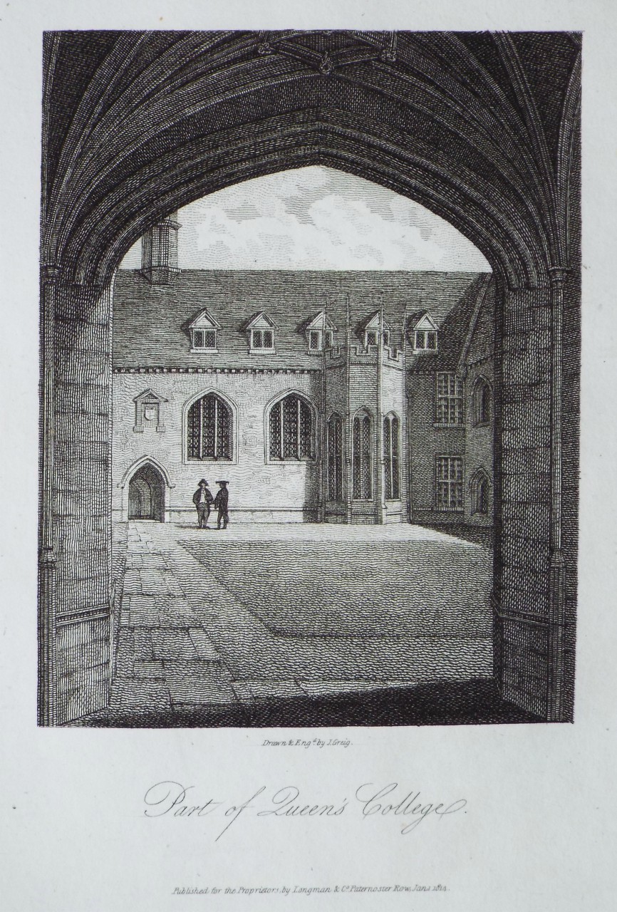 Print - Part of Queen's College. - Greig