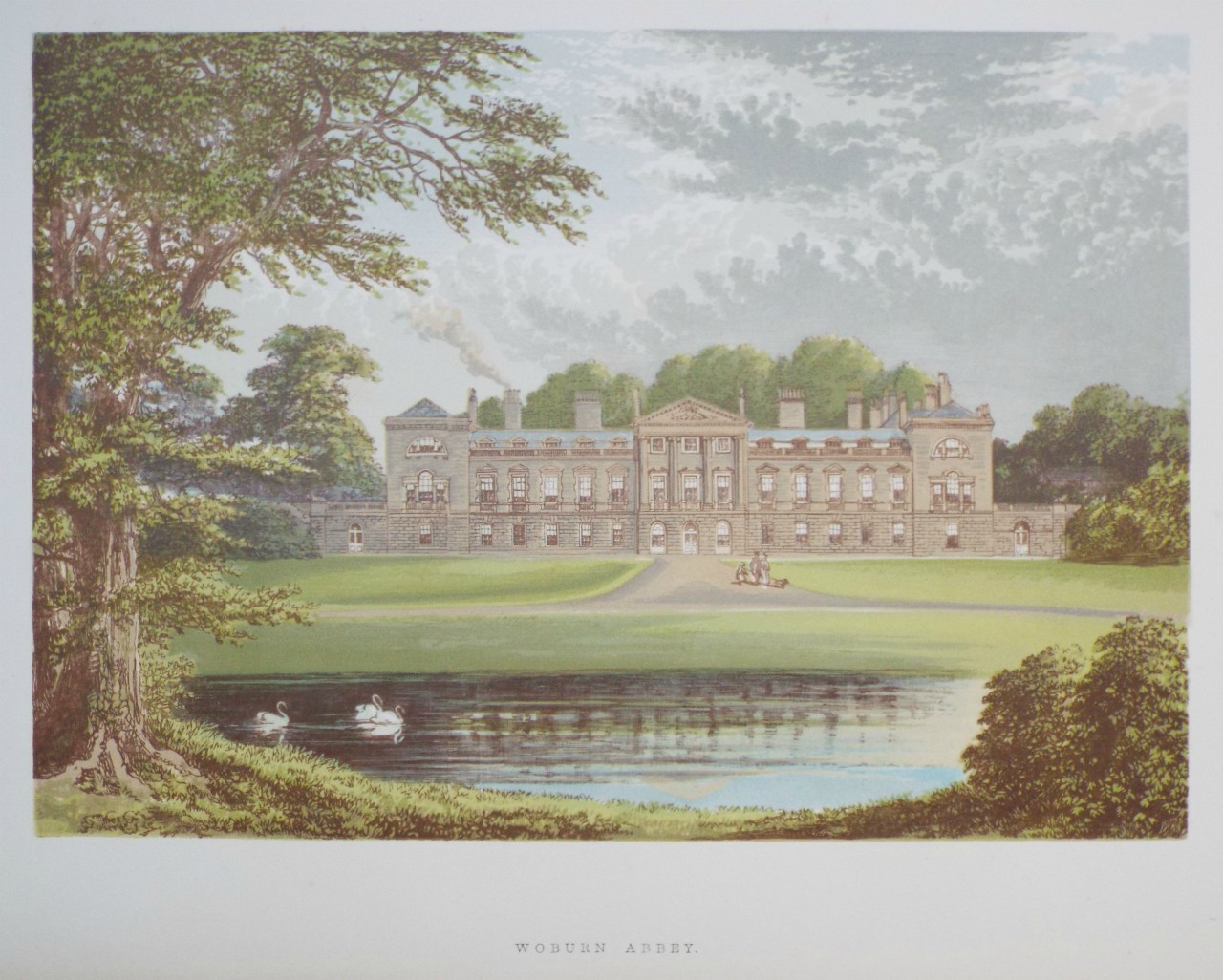 Chromo-lithograph - Woburn Abbey.