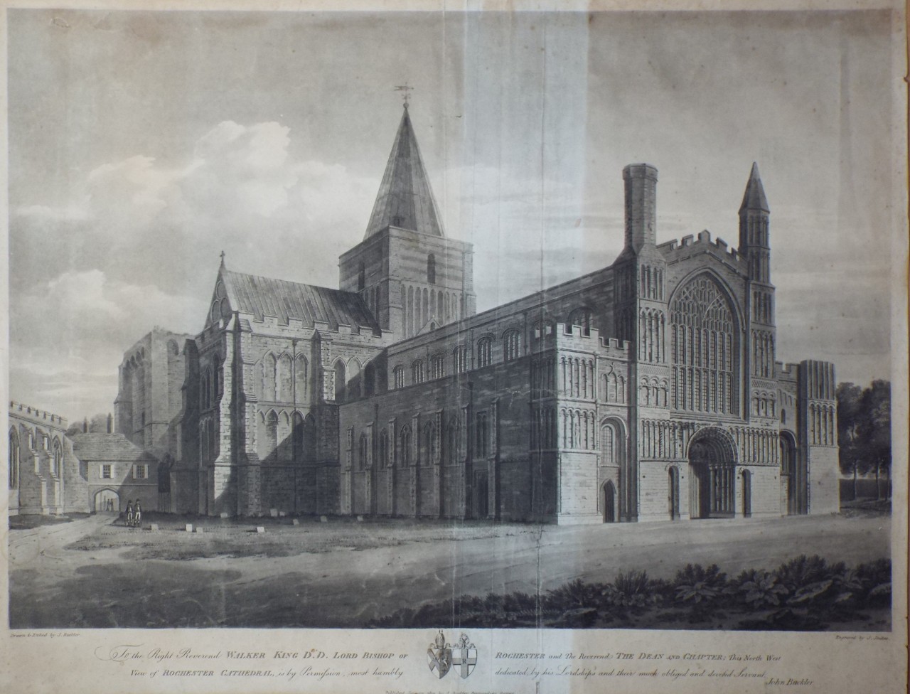 Aquatint - Rochester Cathedral
