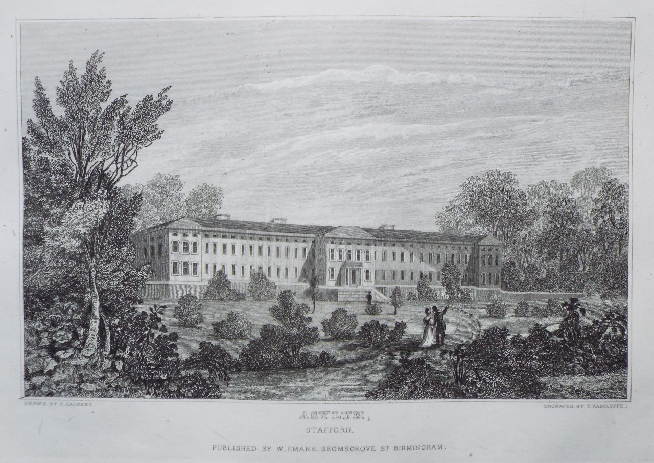 Print - Asylum, Stafford. - Radclyffe