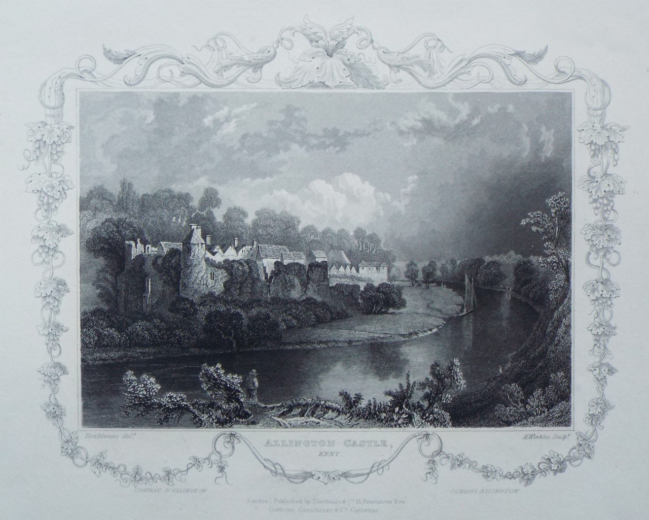 Print - Allington Castle, Kent. - Winkles