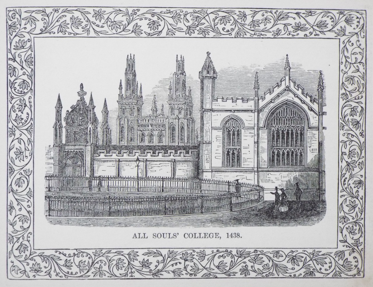 Wood - All Souls' College, 1438. - Whittock