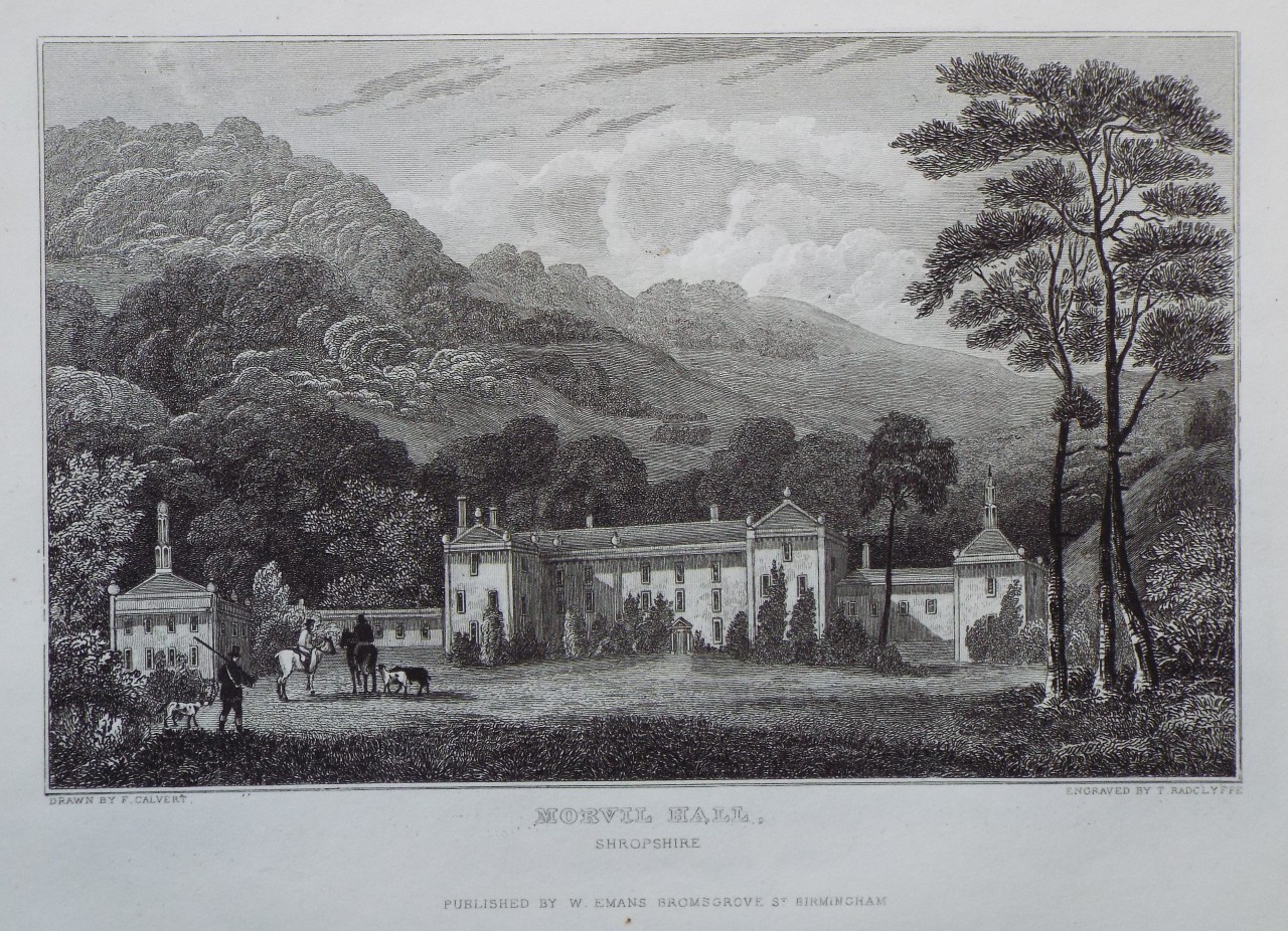 Print - Morvil Hall, Shropshire - Radclyffe
