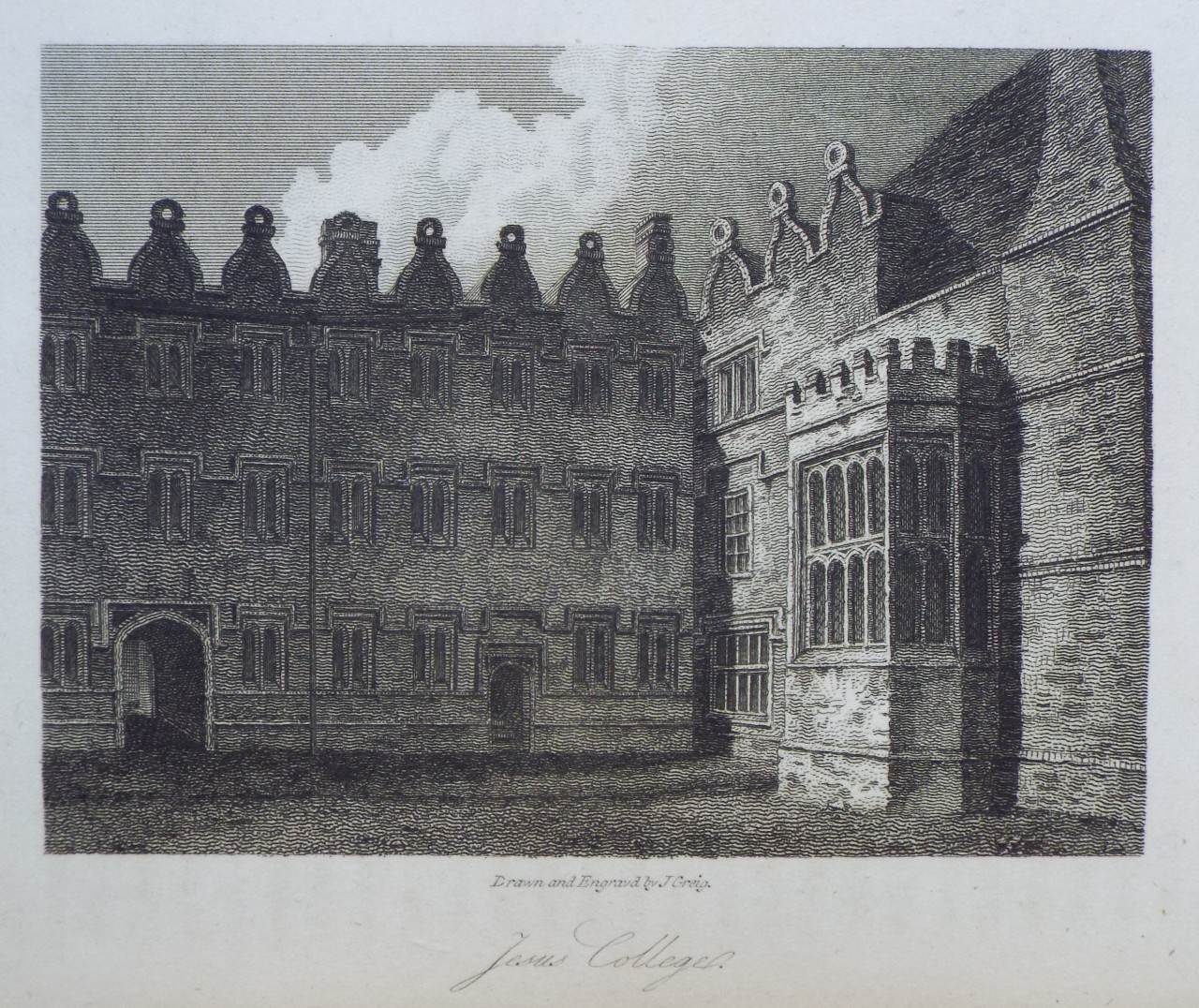 Print - Jesus College. - Greig