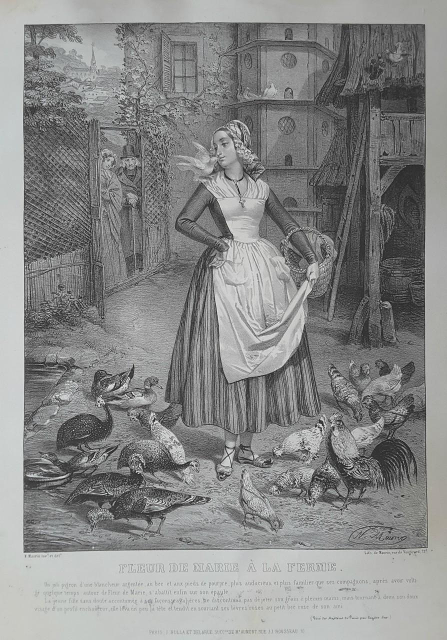 Lithograph - Fleur de Marie a la Ferme