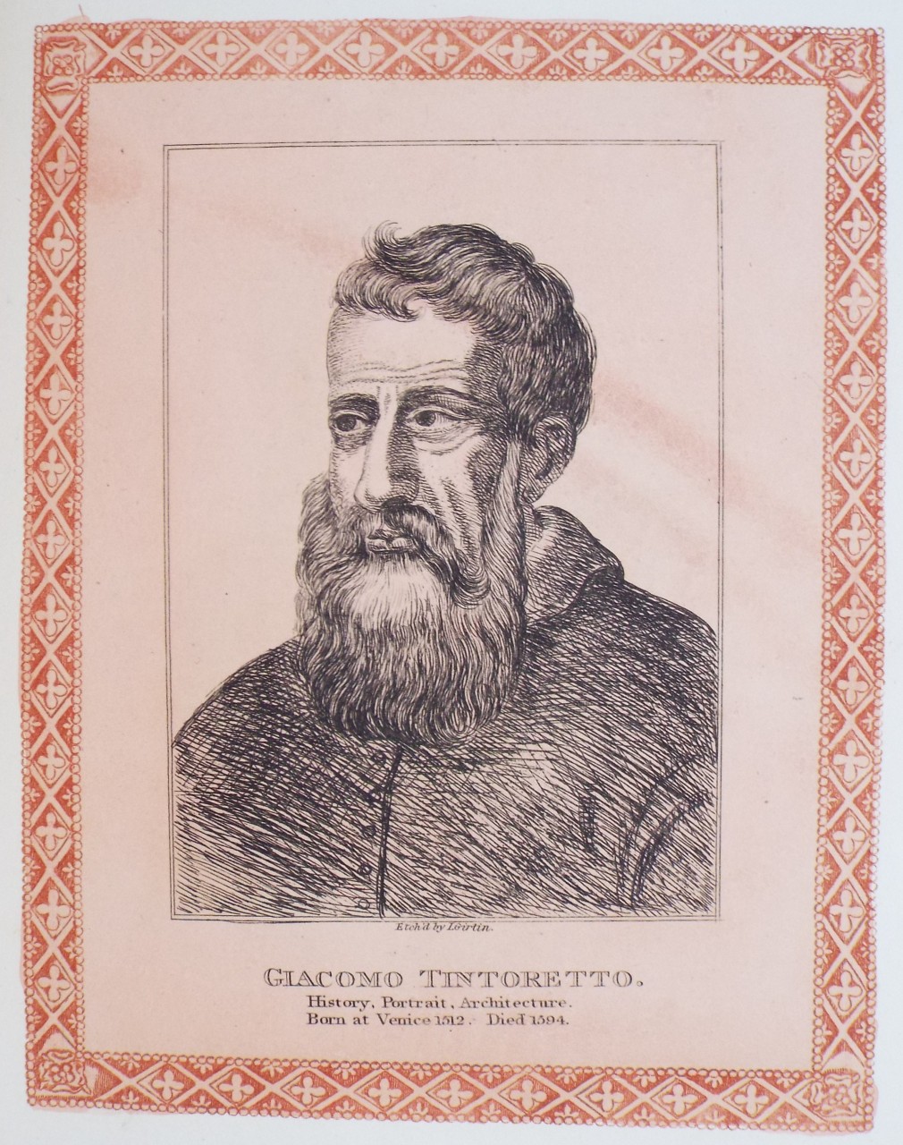 Etching - Giacomo Tintoretto. - Girtin