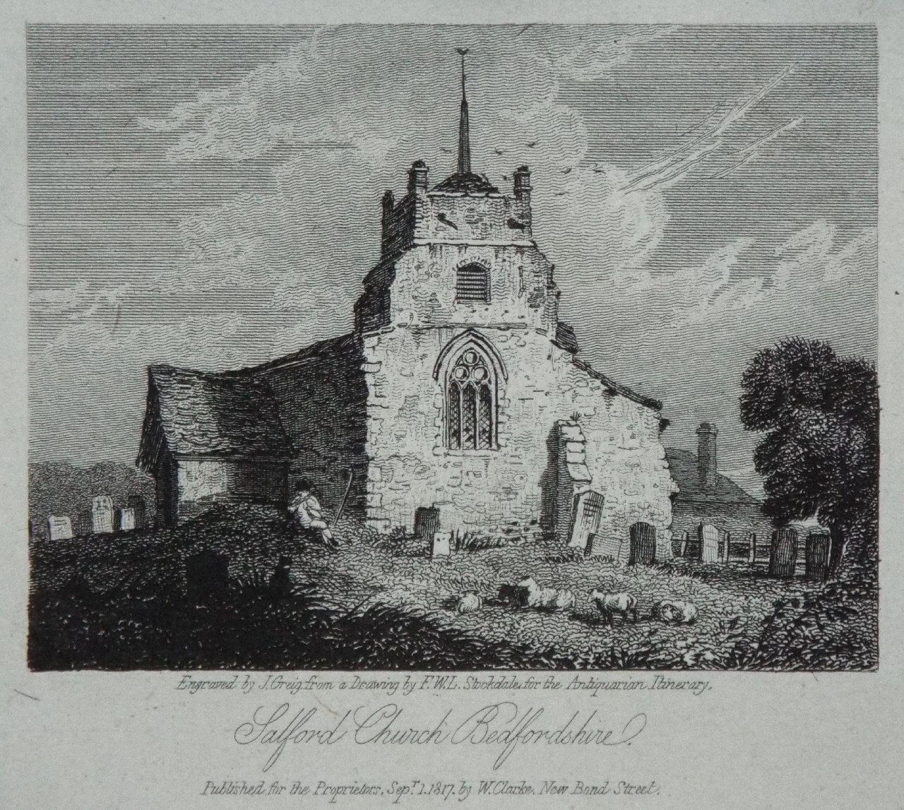 Print - Salford Church Bedfordshire - Greig