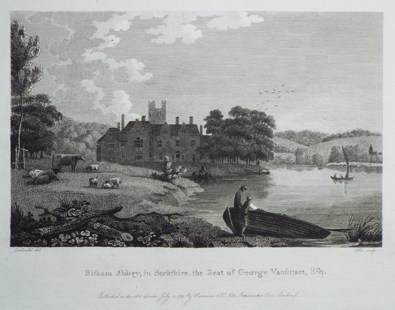 Print - Bisham Abbey, in Berkshire, the Seat of George Vansittart, Esqr. - 