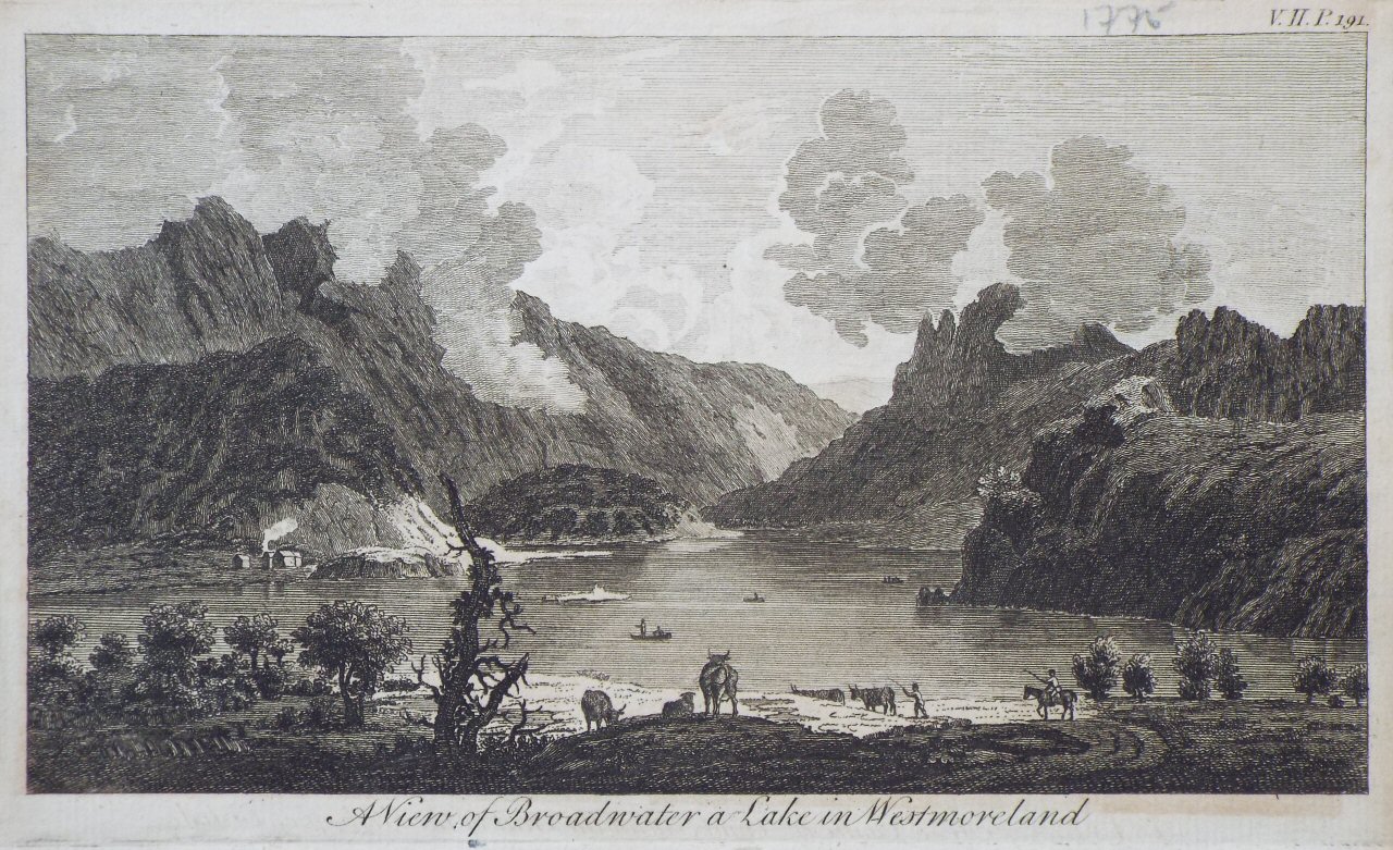 Print - A View of Broadwater a Lake in Westmoreland.