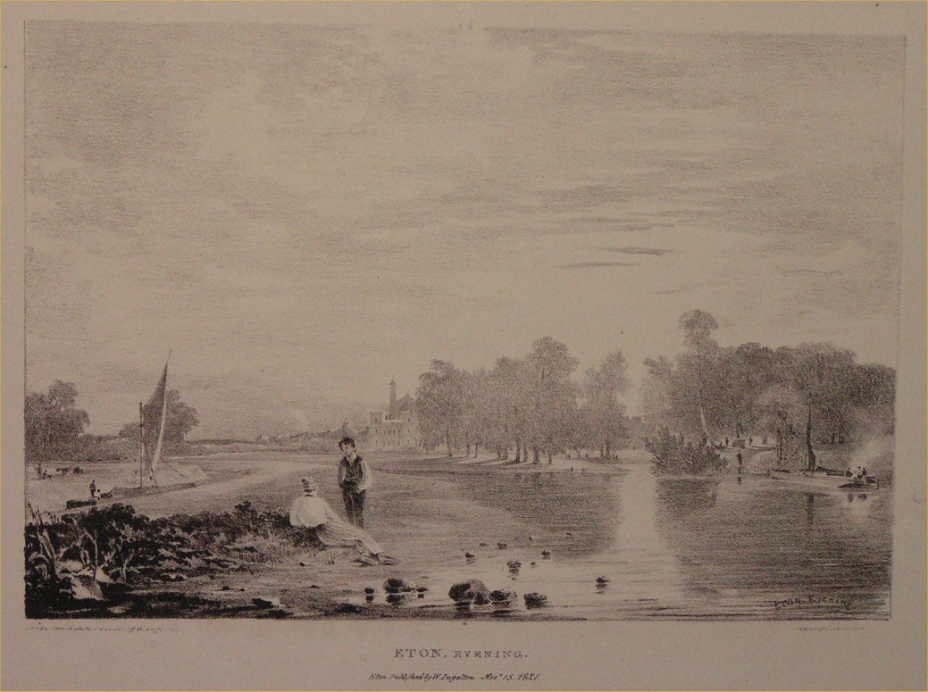 Lithograph - Eton, Evening - Ingalton