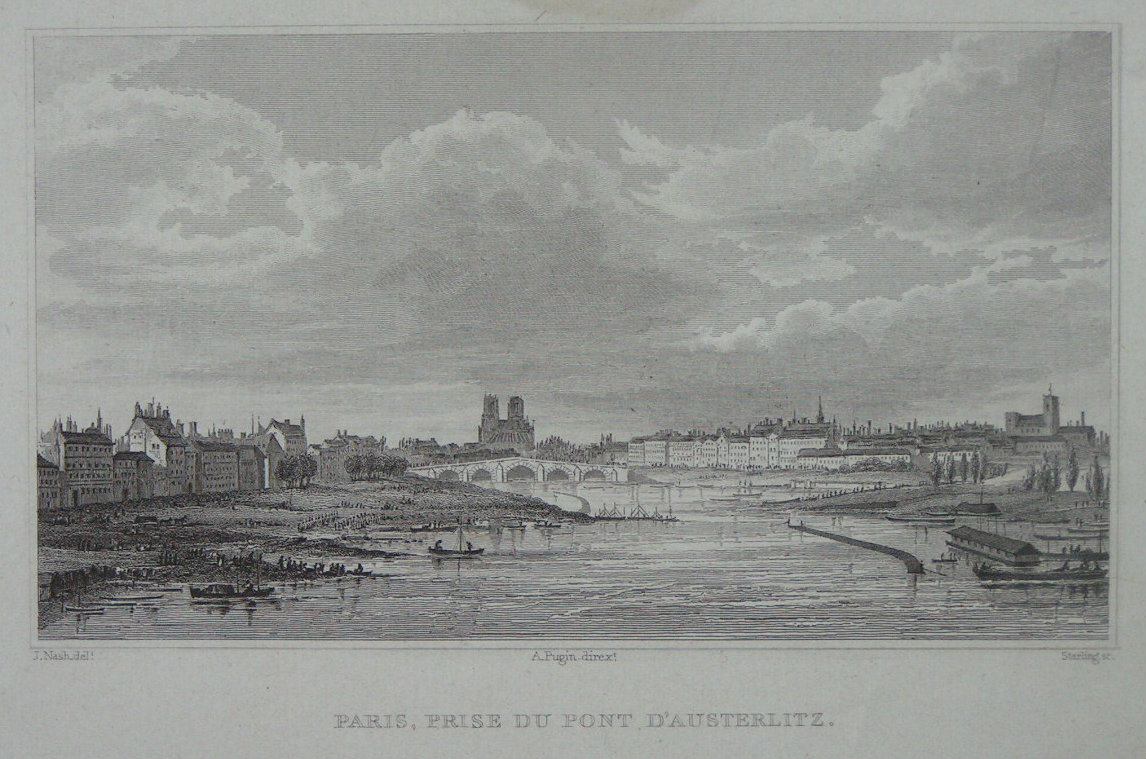 Print - Paris, Pris du Pont d'Austerlitz. - 