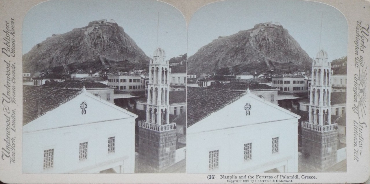 Photograph - Nauplia and the fortress of Palamidi, Greece.